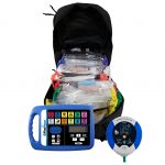 Tactical Black Combat Backpack Responder Kit with AED