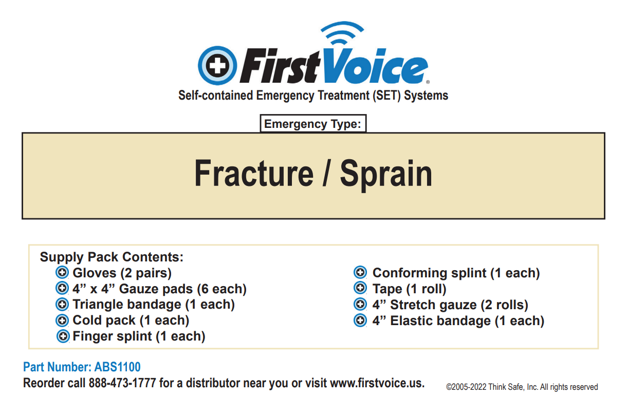 First Voice® Bone/Sprain Replacement Pack for SET System - Image 2