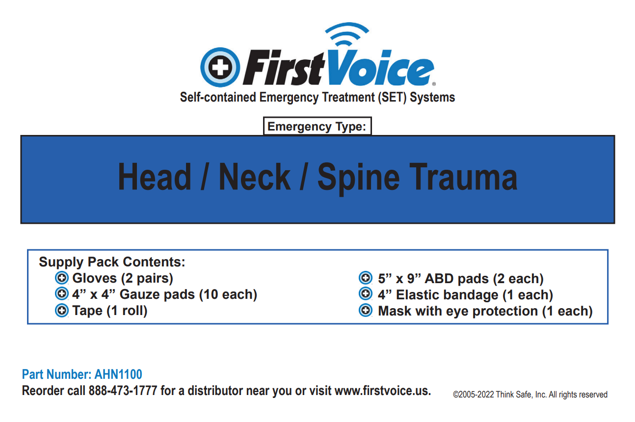 First Voice® Head/Neck/Spine Replacement Pack for SET System - Image 2