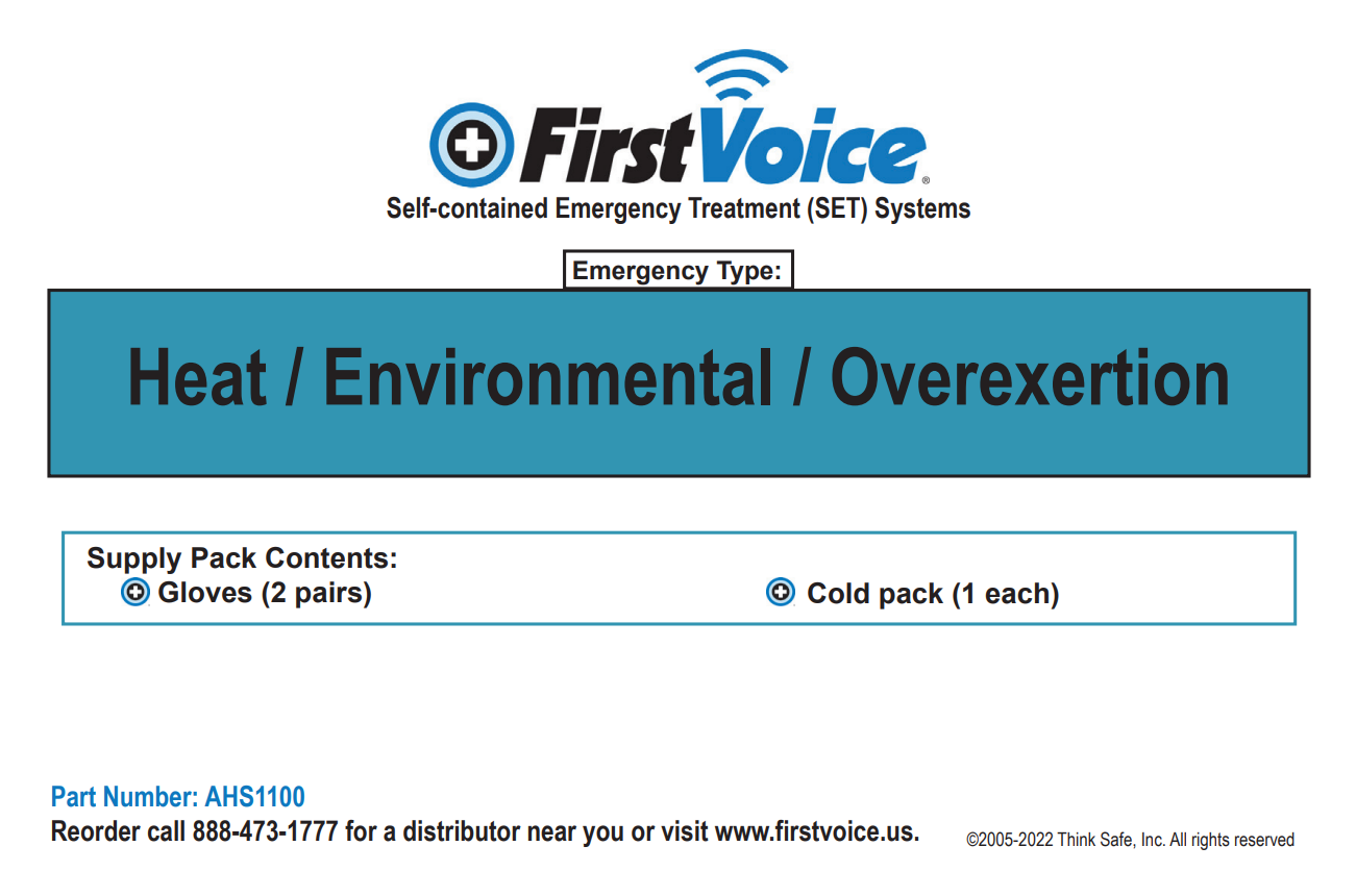 First Voice® Heat/Cold/Overexertion Replacement Pack for SET System - Image 2