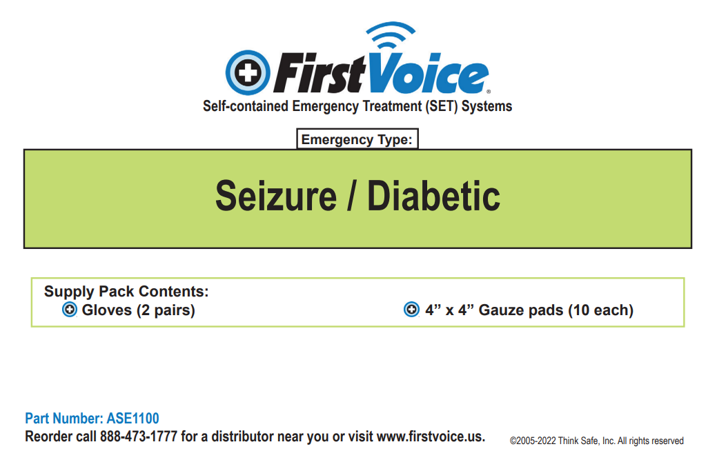 First Voice® Seizure/Diabetic Replacement Pack for SET System - Image 2