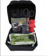 First Voice® Active Shooter Trauma Kit in polybag with 1 CAT tourniquet