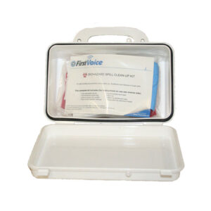 First Voice® Hard Case Bloodborne Pathogen Cleanup Kit with BBP Training (10ppl)