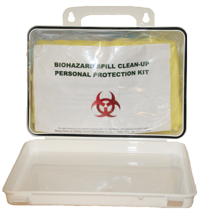 First Voice® Deluxe Wall Mounted Bloodborne Pathogen Cleanup Kit - Image 3