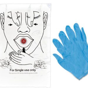 First Voice® CPR Barrier w/Nitrile Gloves (1 ea)