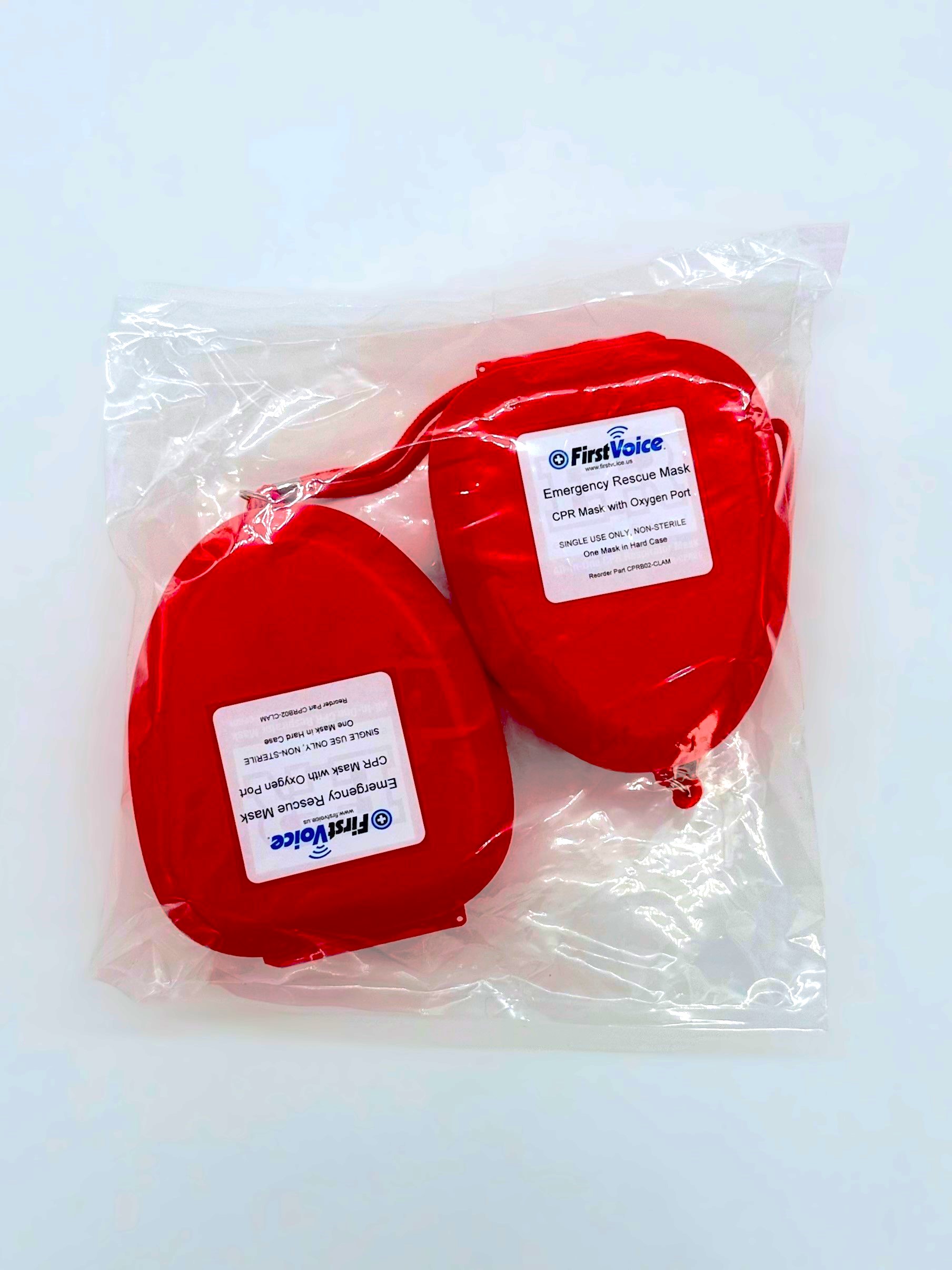 First Voice® CPR Mask w/Replaceable Valve in Clamshell Case (2 Pk) - Image 4