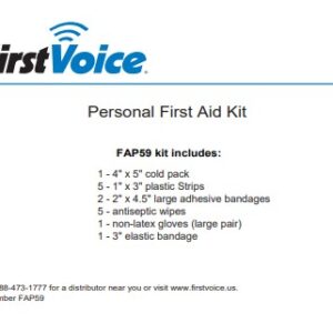 First Voice® Hard Case Personal First Aid Go Kit - Basic