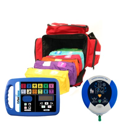 First Voice® Self-contained Emergency Treatment (SET) System in Jump Bag with HeartSine 350P AED - Image 2