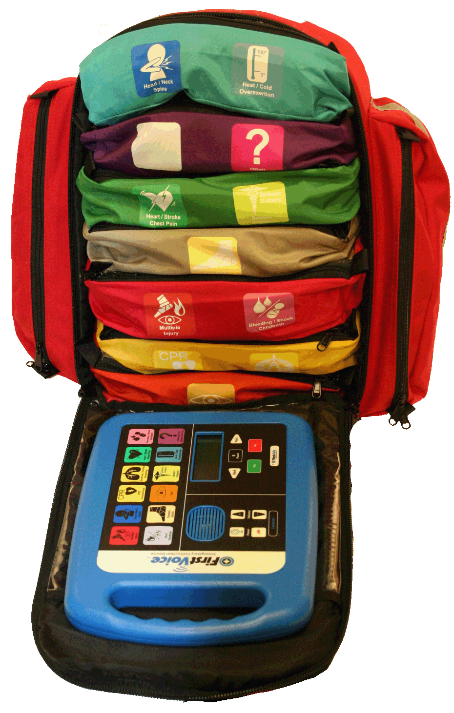First Voice® Self-contained Emergency Treatment (SET) System in Backpack