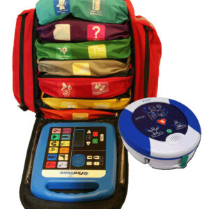 First Voice® Self-contained Emergency Treatment (SET) System in Backpack with HeartSine 350P AED