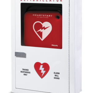 Philips Alarmed AED Wall Cabinet, Semi-Recessed