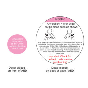 First Voice® AED Pediatric Use Decal Set (1 Ea)