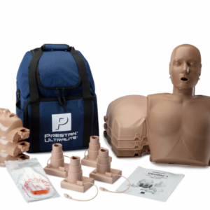 PRESTAN® Ultralite® Manikin with CPR Feedback (Medium Skin); includes (10) Ultralite Face-Shield/Lung Bags, Carry Bag and Instructions (single)