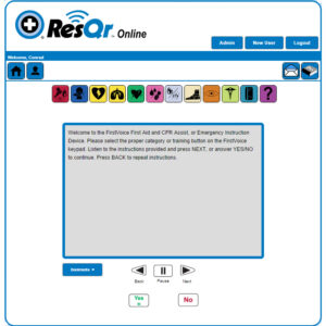 First Voice® ResQr SaaS - Online Software Website; ANNUAL Subscription