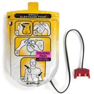 Defibtech Adult Training Pads for Lifeline AED Standalone Trainer (1 pair + wire)