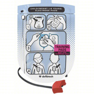 Defibtech Pediatric Training Pads for Lifeline AED Standalone Trainer (1 pair + wire)