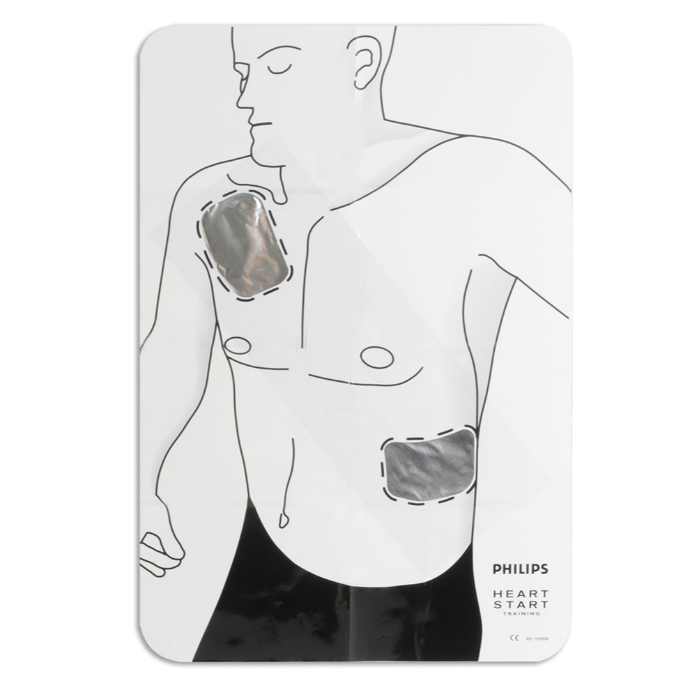 Philips AED Adult Pad Placement Guide