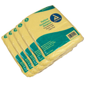 First Voice® Isolation Gown Fluid Resistant Universal, Yellow (25 Pk)