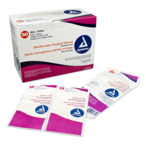 First Voice® Sterile Latex Surgical Gloves, Powder-Free - Size 9 (1 pair)