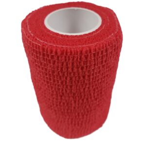 First Voice® Latex Self-Adherent Wrap, 3" x 5 yds Red (10 Pk)