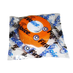 First Voice® Non-Latex Self-Adherent Wrap, 1" x 5 yds Orange (6 Pk)