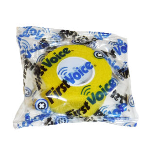 First Voice® Non-Latex Self-Adherent Wrap, 1" x 5 yds Yellow (6 Pk)