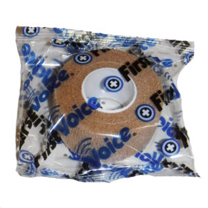 First Voice® Non-Latex Self-Adherent Wrap, 1" x 5 yds Tan