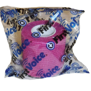 First Voice® Non-Latex Self-Adherent Wrap, 2" x 5 yds Bright Pink (8 Pk)