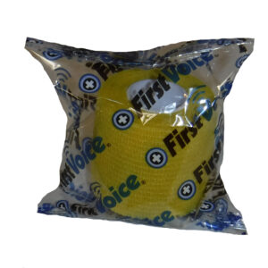 First Voice® Non-Latex Self-Adherent Wrap, 2" x 5 yds Yellow (4 Pk)