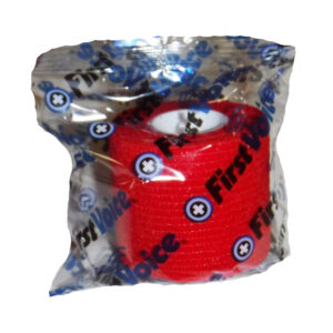 First Voice® Non-Latex Self-Adherent Wrap, 2" x 5 yds True Red