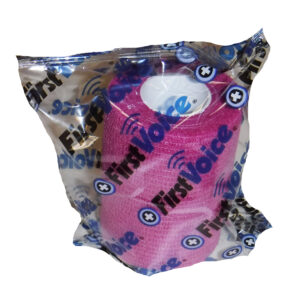 First Voice® Non-Latex Self-Adherent Wrap, 3" x 5 yds Bright Pink (8 Pk)
