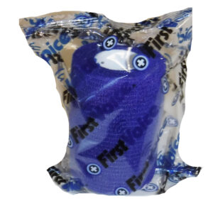 First Voice® Non-Latex Self-Adherent Wrap, 3" x 5 yds Dark Blue (4 Pk)