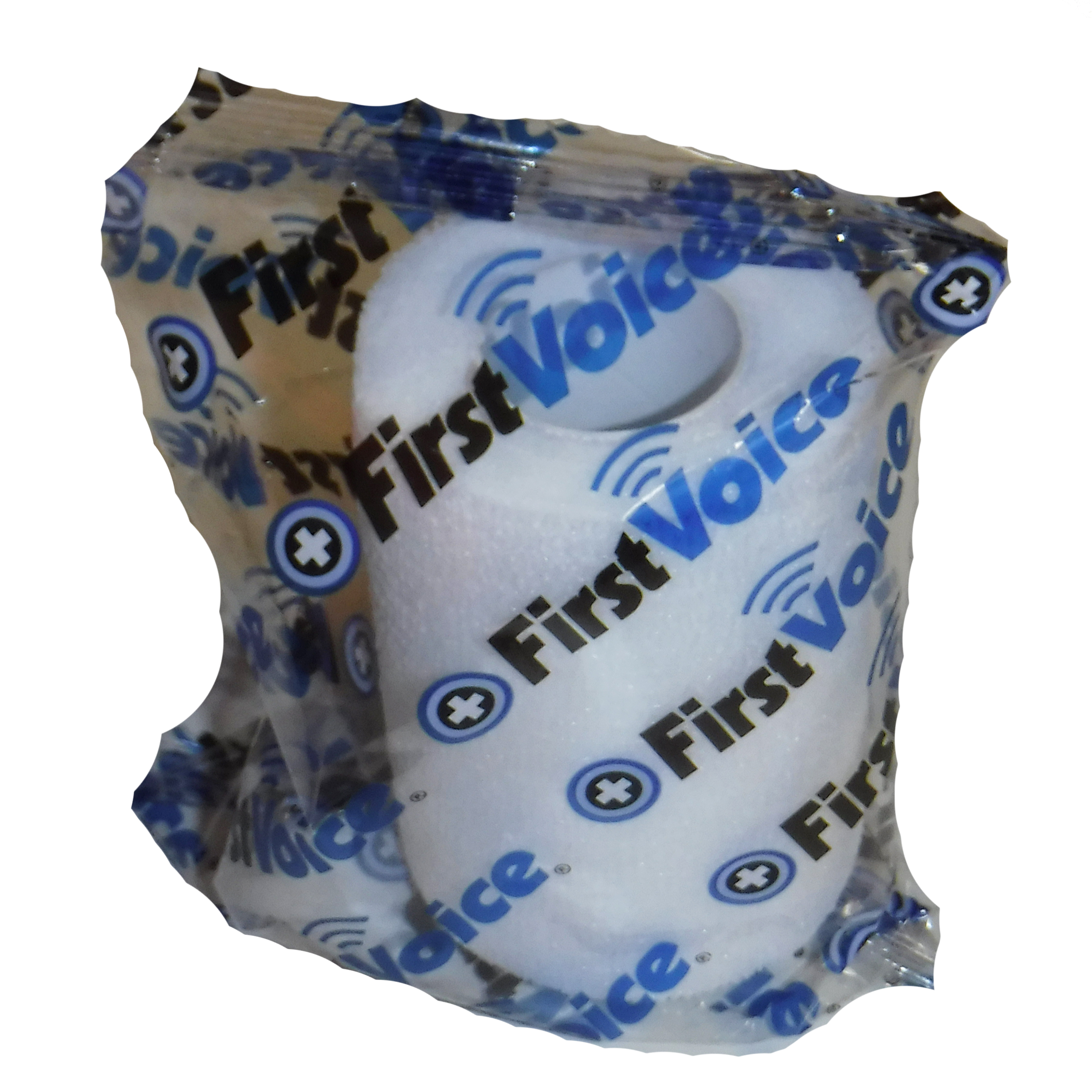 First Voice® Non-Latex Self-Adherent Wrap, 3" x 5 yds White (4 Pk)