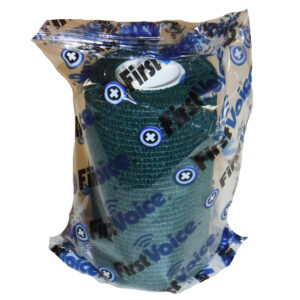 First Voice® Non-Latex Self-Adherent Wrap, 4" x 5 yds Kelly Green