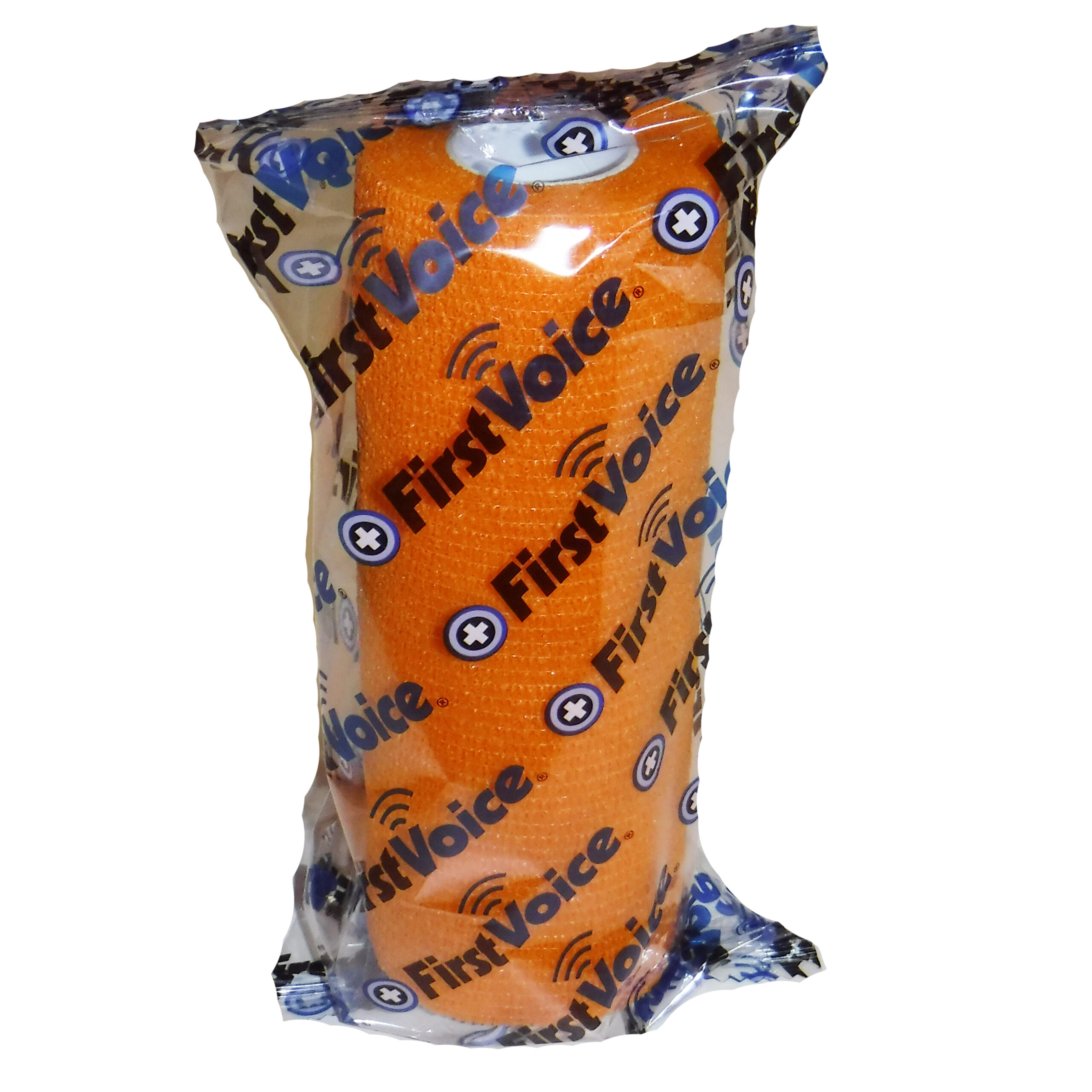 First Voice® Non-Latex Self-Adherent Wrap, 5" x 5 yds Orange (8 Pk)