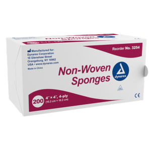 First Voice® Non-Woven Sponge, 4" x 4" 4-Ply (20 Pack)