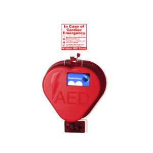 HeartCase Injection Molded Rugged Water & Dust Resistant Outdoor AED Storage Cabinet w/Alarm