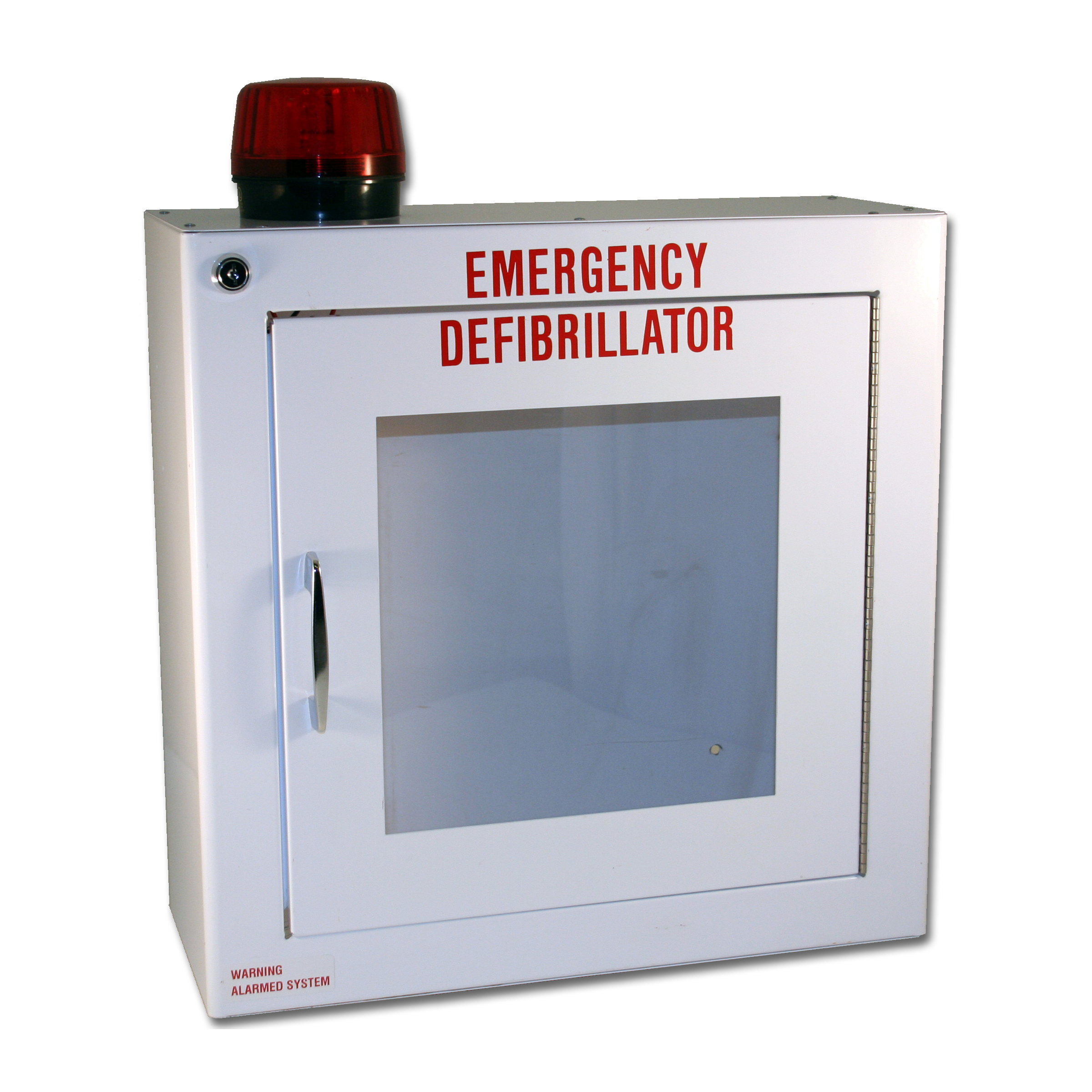 First Voice® Small Surface Mounted AED Cabinet with Alarm & Strobe