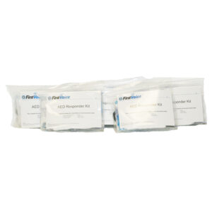 First Voice® Basic AED Responder Kit in Tamper Evident Resealable Poly-Bag (5pk)