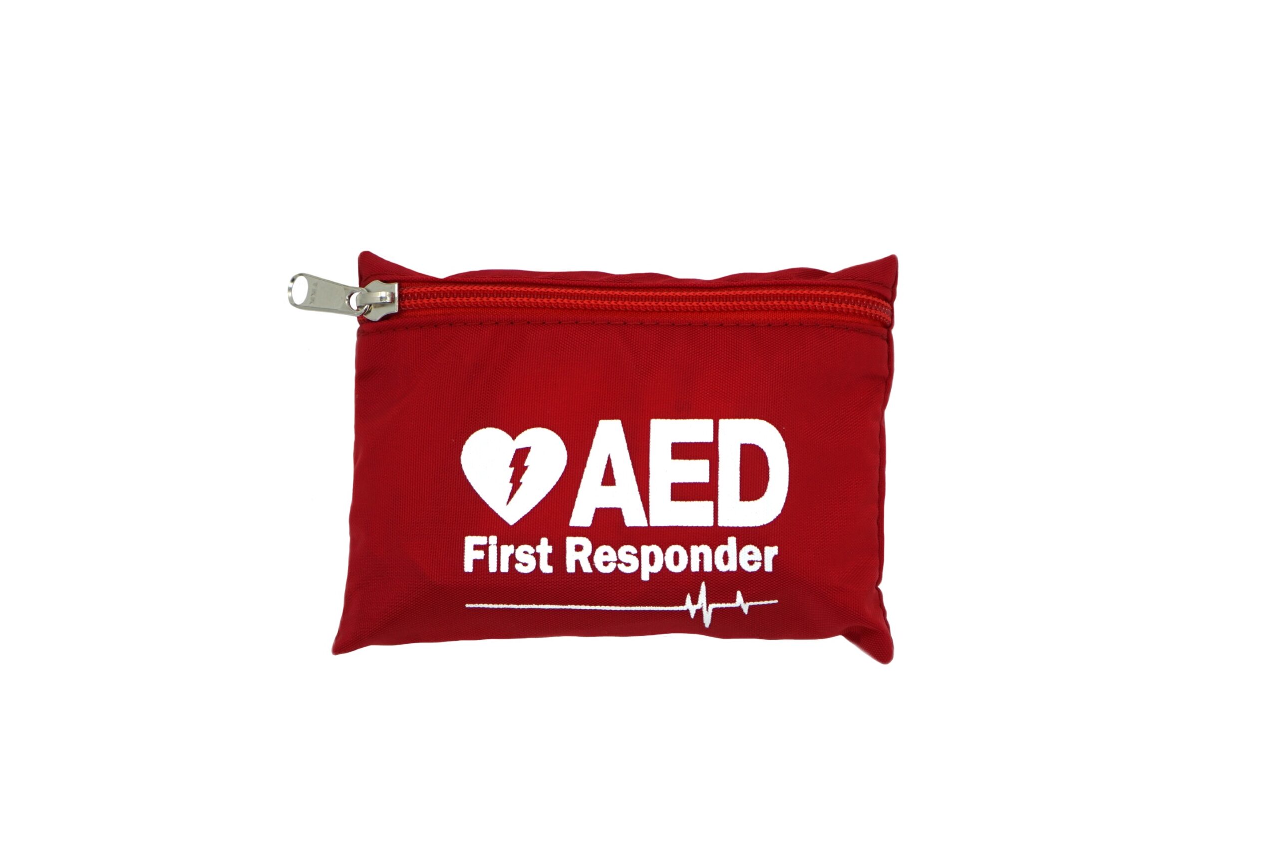 First Voice® Basic AED Responder Kit in Red Nylon Zipper Bag - Image 4