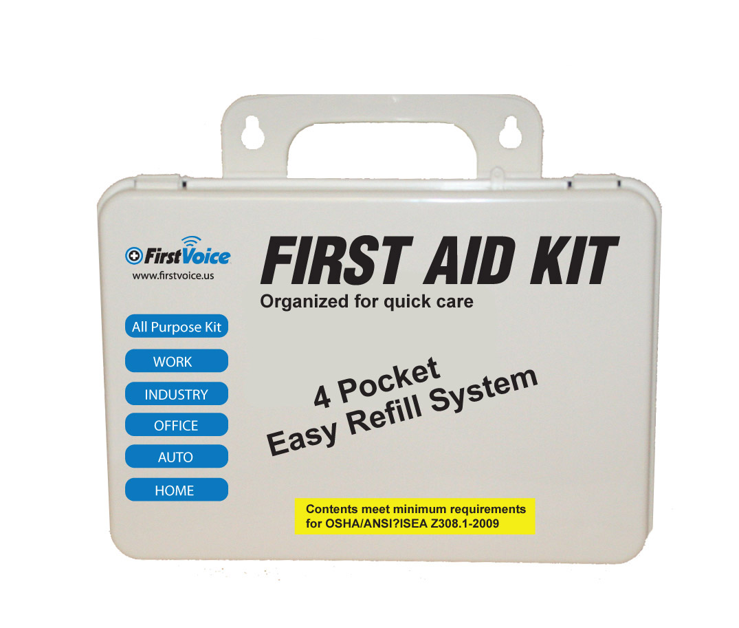 First Voice® 25 Person Basic ANSI Compliant First Aid Kit - Image 2