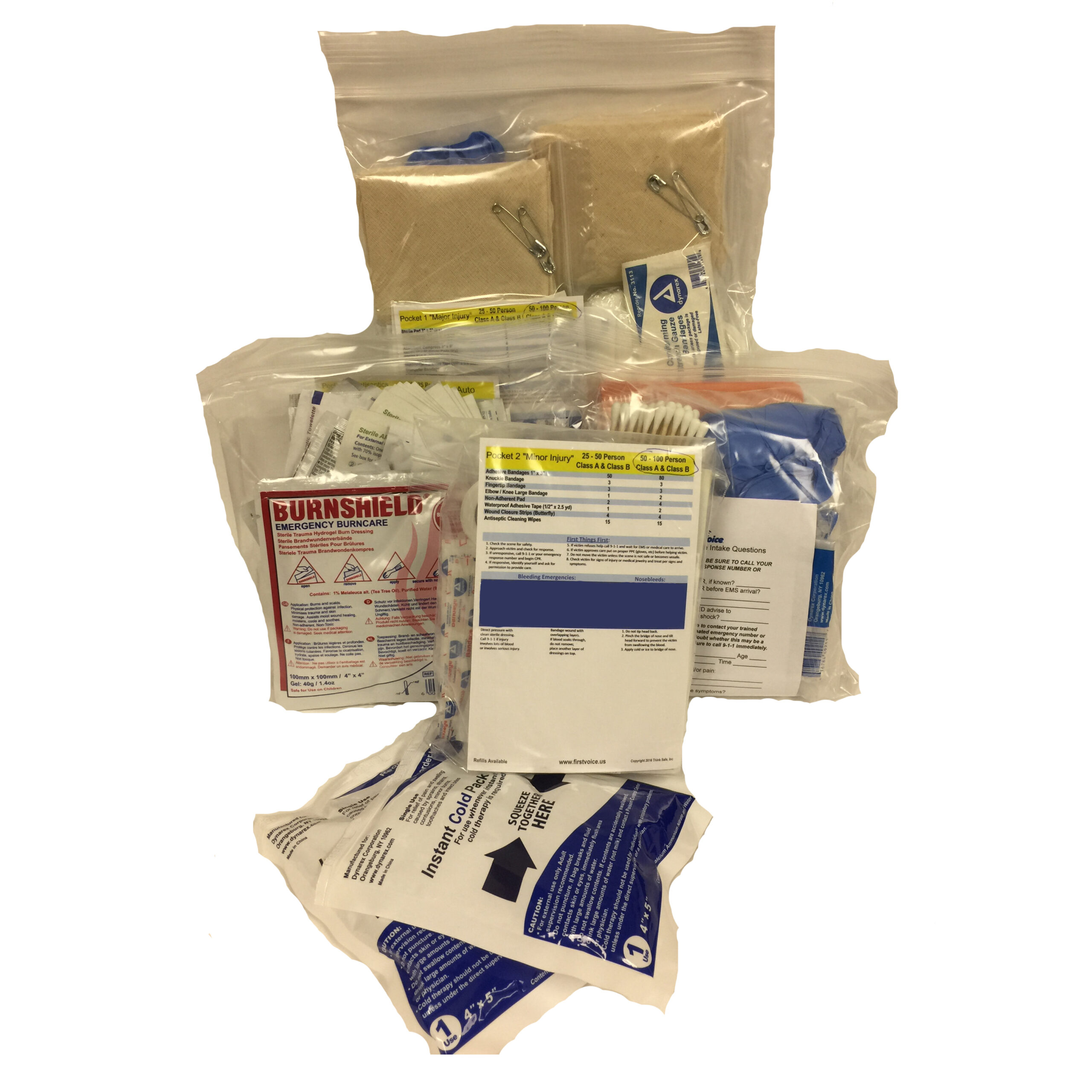 First Voice® ANSI Standard First Aid Kit Refill (100 Ppl) INACTIVE