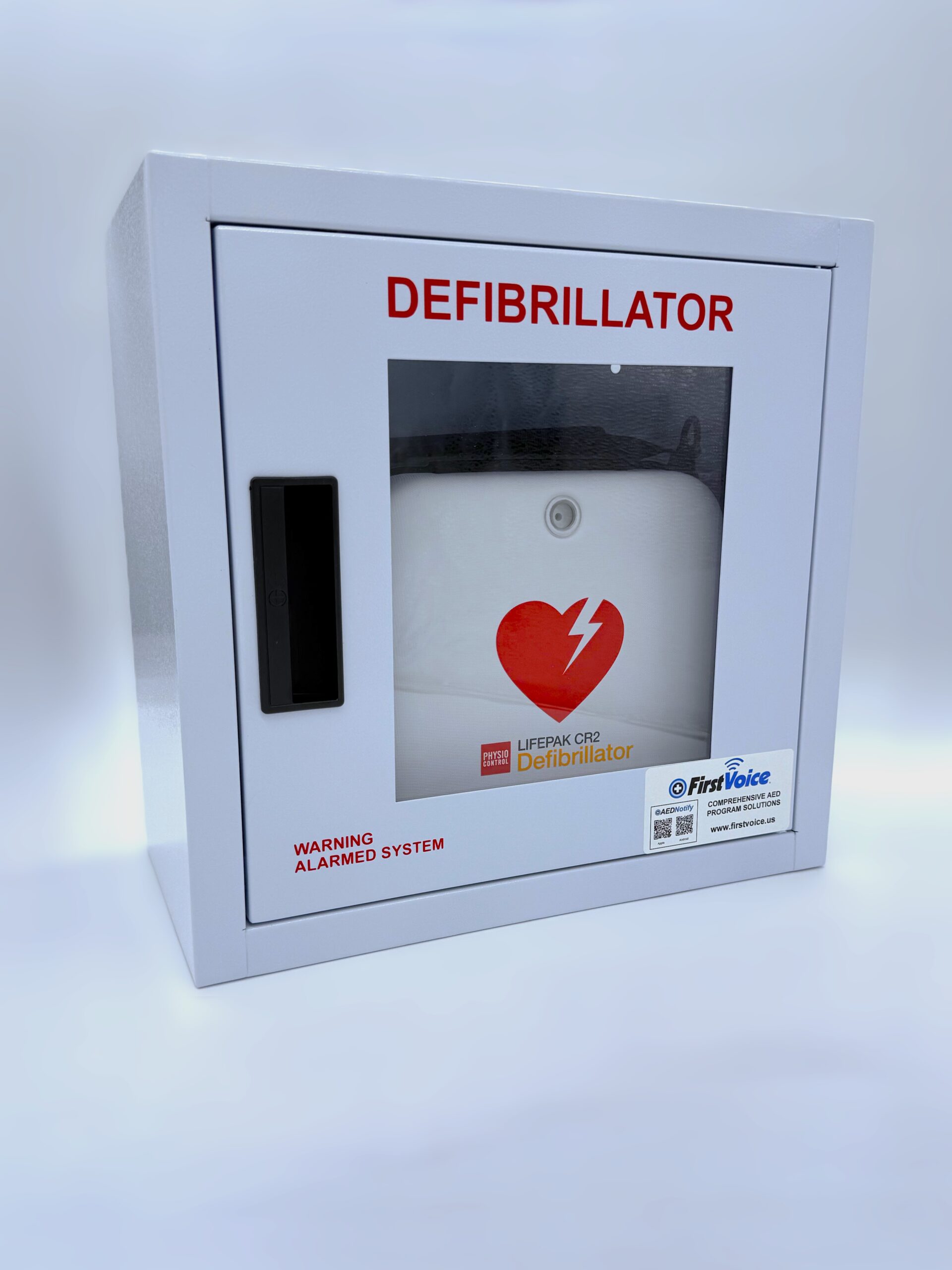 LIFEPAK® CR2 Wifi Full-Auto AED in Carrying Bag with Cabinet (English/Spanish)