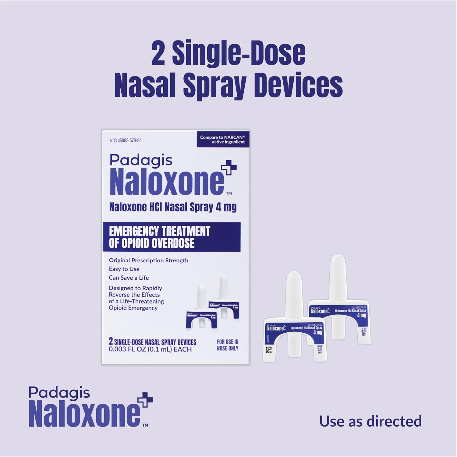 Padagis Naloxone HCI Nasal Spray, 4 mg - Image 2