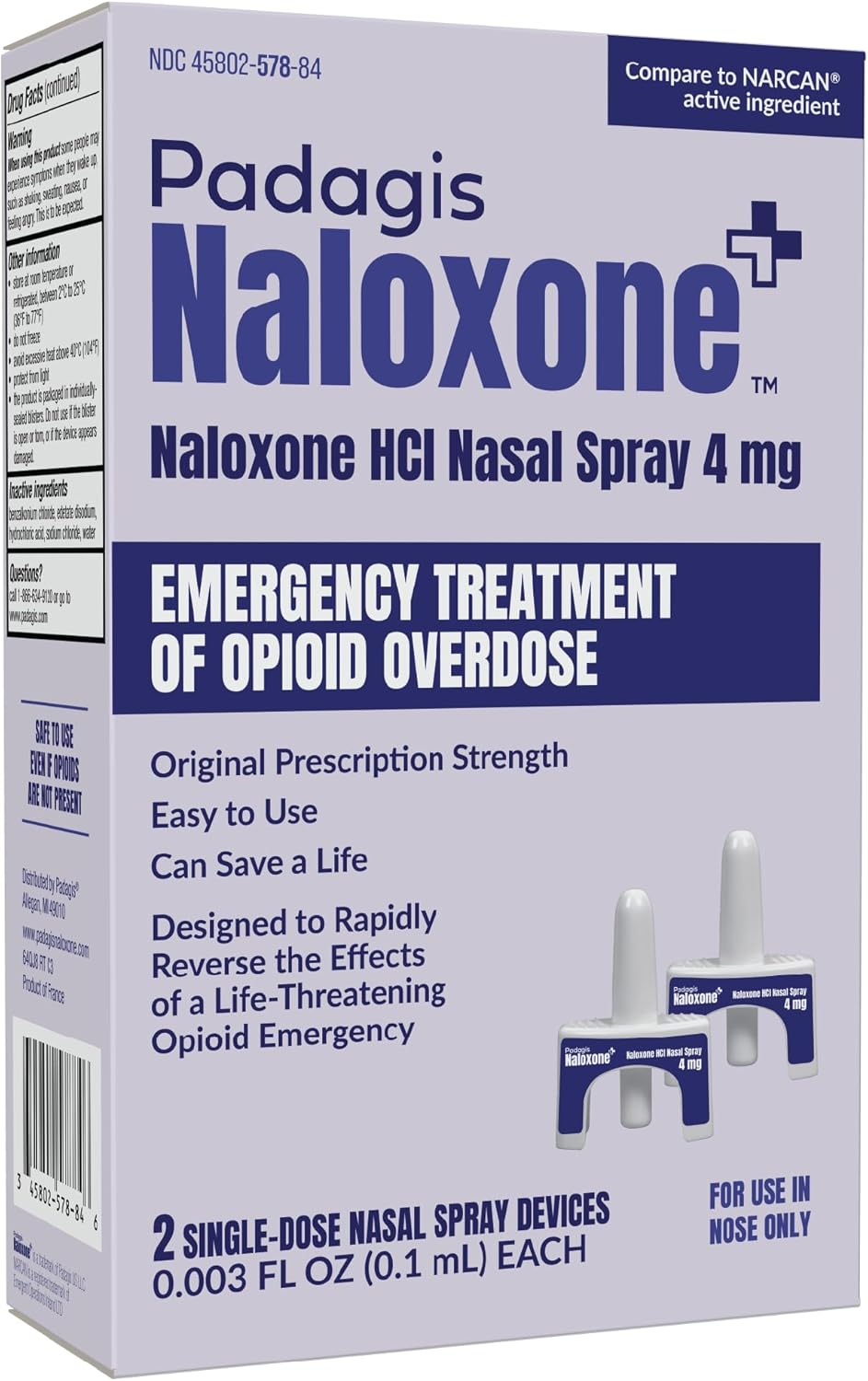 Padagis Naloxone HCI Nasal Spray, 4 mg