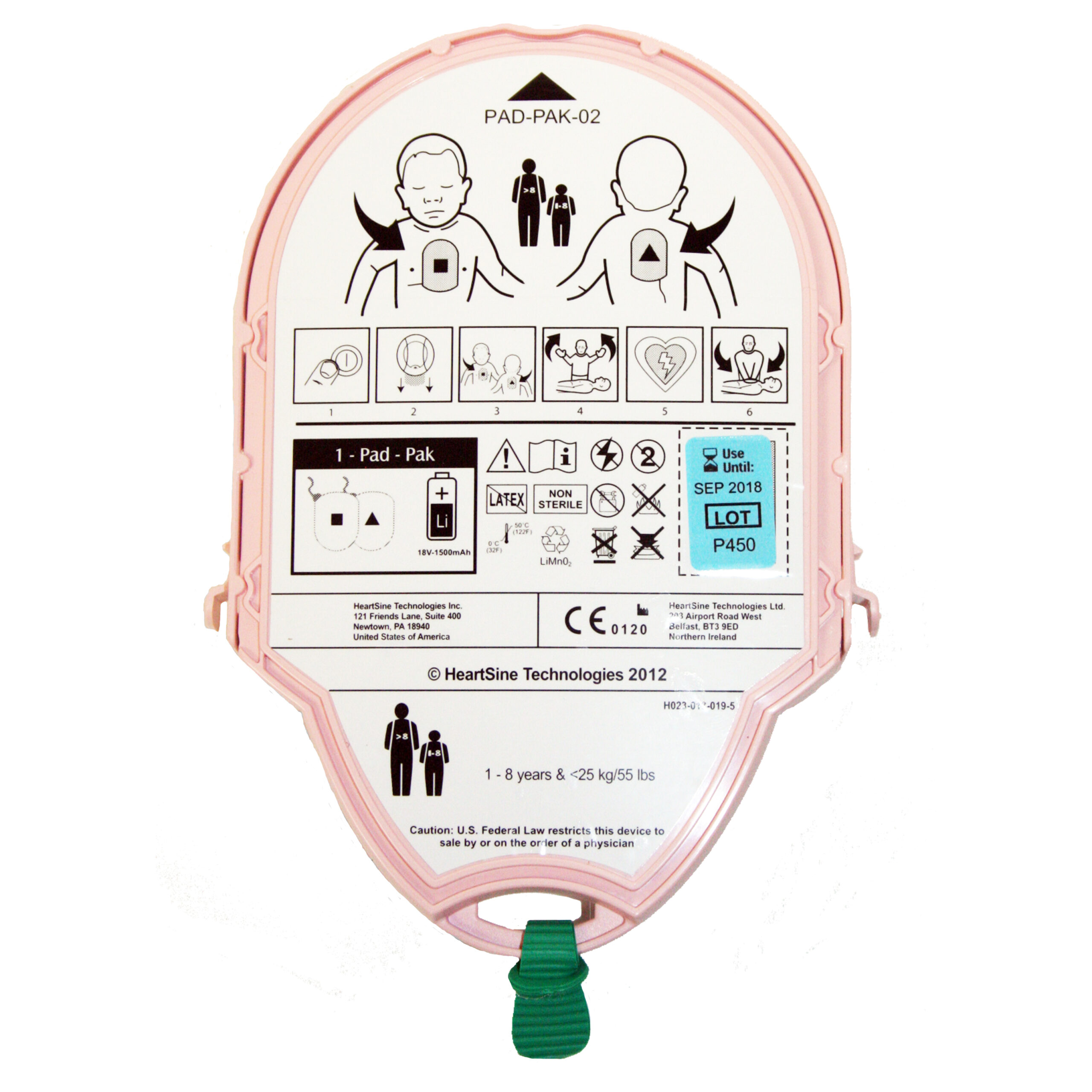 HeartSine Samaritan Pediatric Pad-Pak