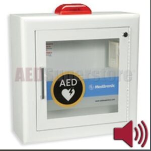 Stryker® Surface-Mount AED Cabinet with Strobe Light and Audible Alarm (White)