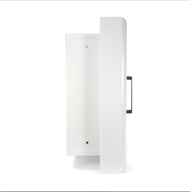 Stryker® Semi-Recessed AED Cabinet with Audible Alarm (White) - Image 2