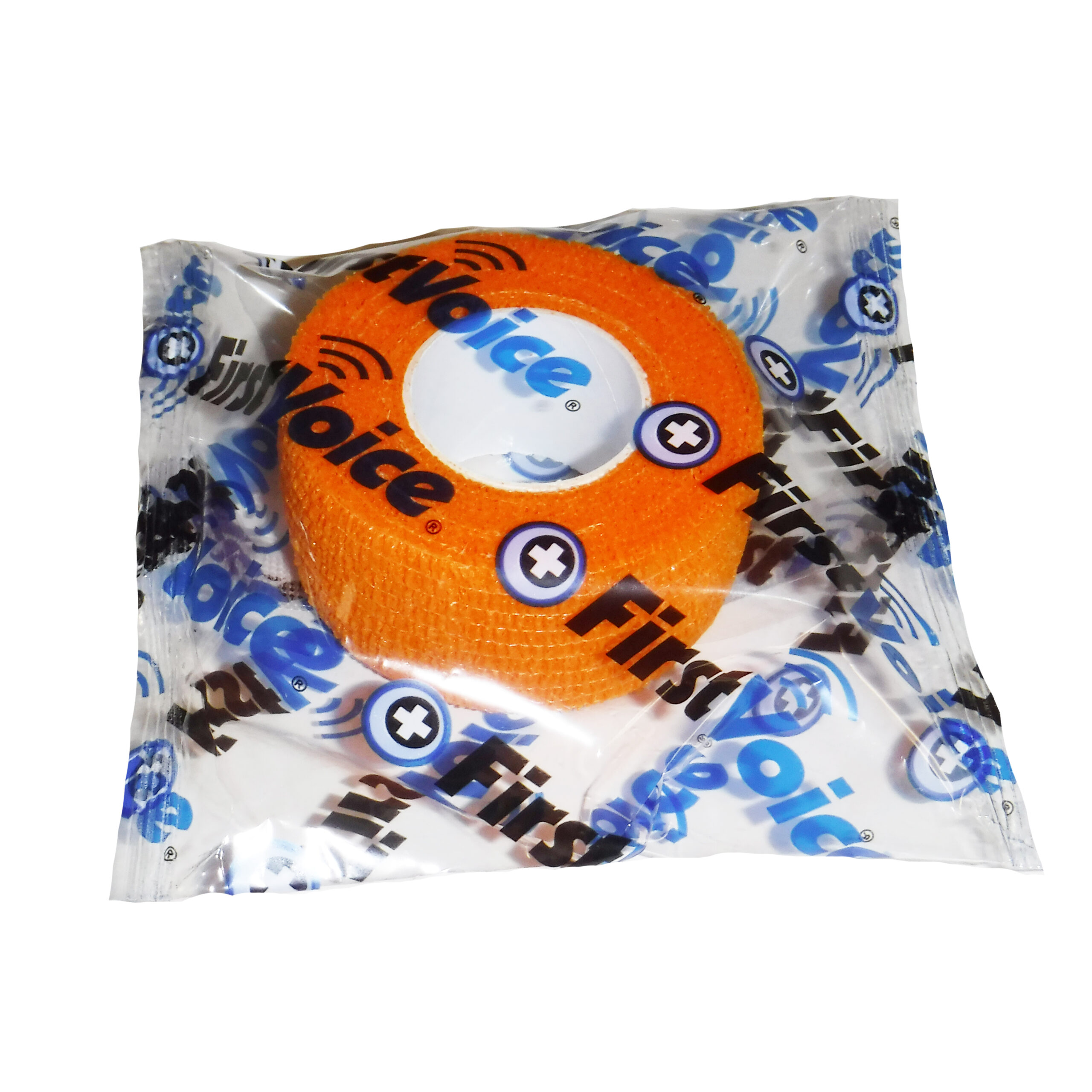 First Voice® Non-Latex Self-Adherent Wrap, 1" x 5 yds Orange (20 Pk)