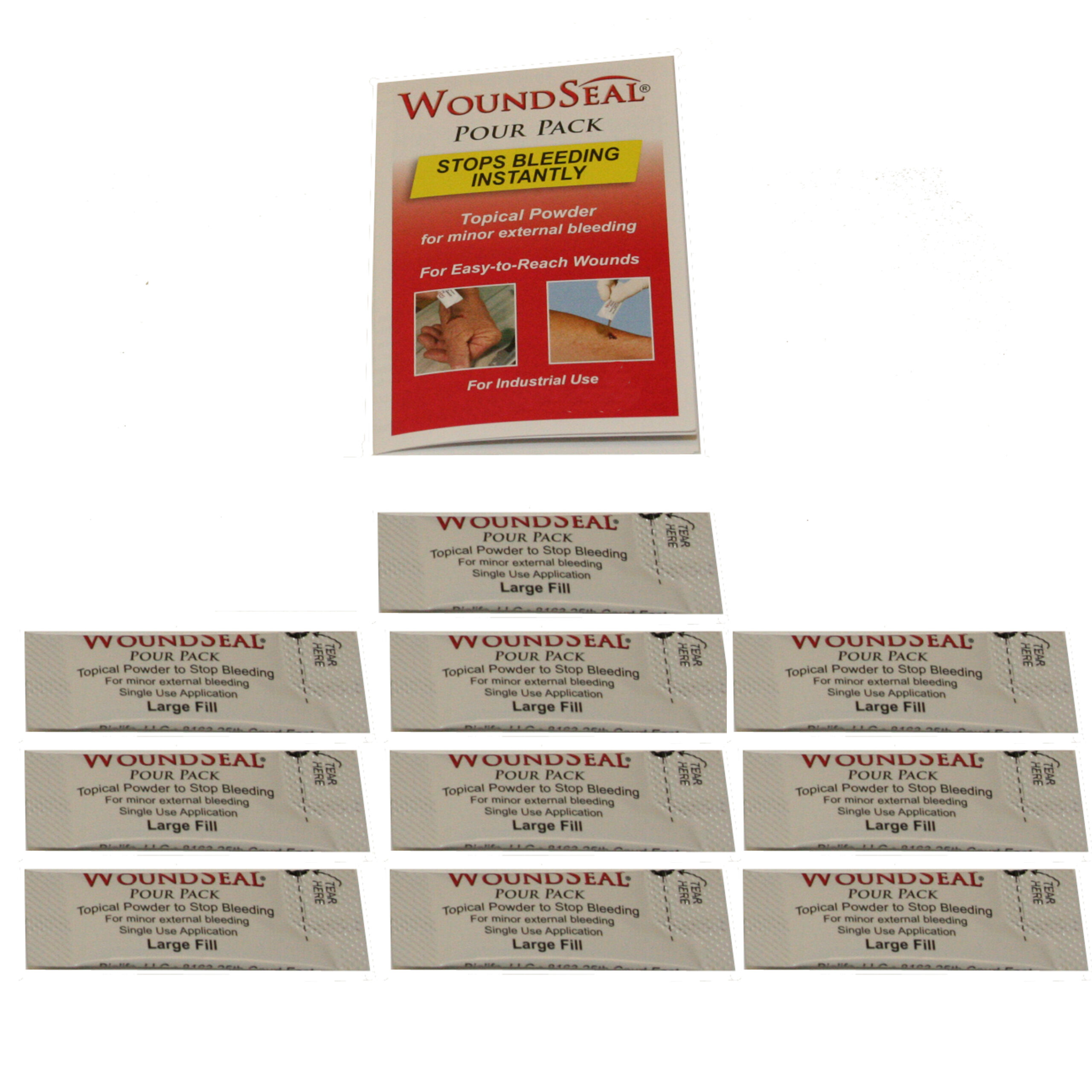 First Voice® WoundSeal Blood Clot Powder- Pour Packs (10 Pk)
